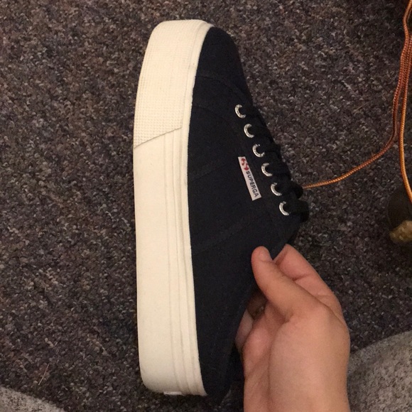 Platform Blue Superga Mule - Picture 2 of 4